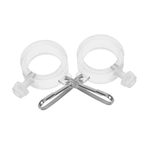 HEMOTON 2 Stück Verstellbare Fahnenmast-Ringe mit Haken Wetterbeständige Anti-wickel Clips für Fahnenhalterung Vielseitig Einsetzbar für Außenbereich Paraden Feierlichkeiten von HEMOTON