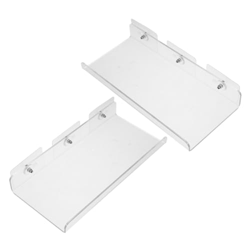 HEMOTON 2 Stück Wandmontierter Blumentopfständer Acryl Fensterregal Abnehmbares Fensterregal Durchsichtiges Wandregal Saugnapf Durchsichtiges Pflanzgefäßregal von HEMOTON
