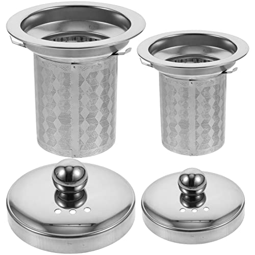 2 Stück Teesieb für Losen Tee mit Deckel, Edelstahl Teefilter Feinmaschig für Tasse/Töpfe/Tee-Schalen Ø 70mm von HEMOTON
