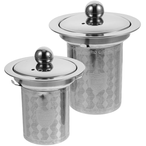 HEMOTON 2st Teekanne Werkzeug Zum Abseihen Von Tee Teetassenfilter Tee Filterkugel Extra Feines Tee-ei Tee-ei-korb Filtersieb Loser Tee Steiler Teesieb Metall Rostfreier Stahl Tee Set von HEMOTON