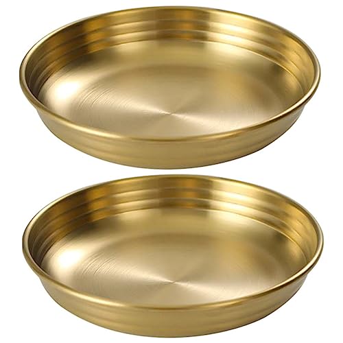HEMOTON 2stücke Edelstahl Dipschalen Teilig Multifunktionale Servierschalen Für Saucen Snacks Und Beilagen Spülmaschinenfest Und Leicht Für Zuhause Restaurant Catering von HEMOTON