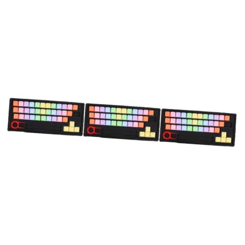 HEMOTON 3sätze Schlüssel Keycaps Für Mechanische Tastaturen Regenbogenfarben Langlebig Und Verschleißfest Geeignet Für Intensives Gaming Und Individuelle Anpassung von HEMOTON