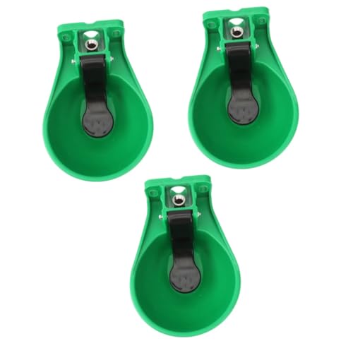 HEMOTON 3 Stck Automatischer Tränkebecken Schwimmerventil Rinder Tränke Vieh Wasserspender Splash Design Verschleißfest Bissresistent Für Kuh Schwein Pferd Schaf Nutztiere von HEMOTON