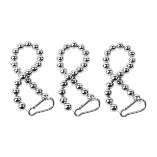 HEMOTON 3 Stück Fahnenmast Befestigungsperlen Fahnenmastring Mit Edelstahlclip Fahnenmastring Halteclip Fahnenmast Gewichtsring Clips Haltering Silber Edelstahl von HEMOTON