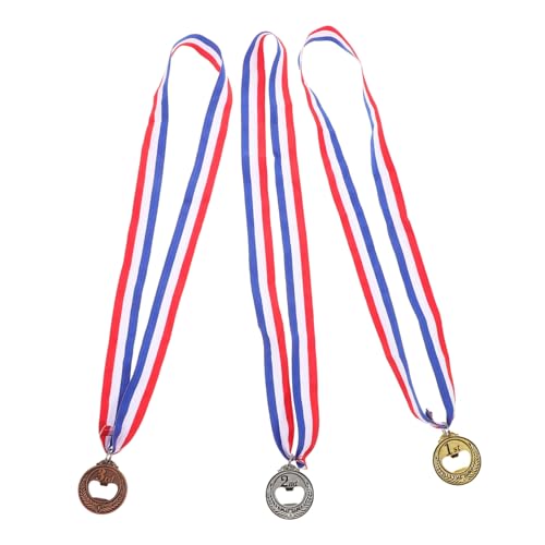 HEMOTON 3 Stück Medaille Flaschenöffner Teiliges Bieröffner Party Zubehör Einzigartige Medaillenform Praktisch Einfach zu Bedienen für Wettbewerbe Feiern Geburtstag von HEMOTON