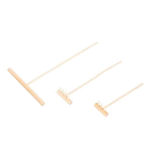 HEMOTON 3 Stück Mini Zen Sand Rake Teilig Leichte Mini Rechen für Sandtisch und Dekoration Vielseitige Werkzeuge für DIY Zen Garten Büro und Wohnraumgestaltung von HEMOTON