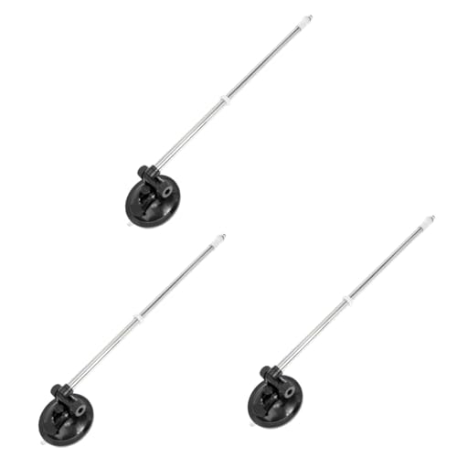 HEMOTON 3 Stück Saugnapf Fahnenhalter Auto Verstellbar für Rote Flagge Fenster Halterung Flexibel Multifunktional Einfache ohne Rückstände für Fahrzeug und Motorrad von HEMOTON