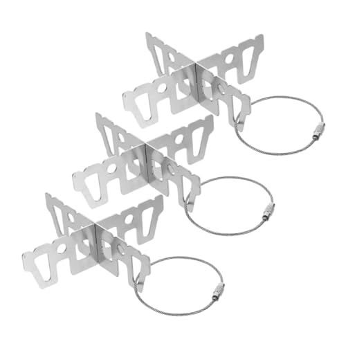 HEMOTON 3stücke Edelstahl Kochständer Für Campingkocher Faltbarer Brennerhalter Mit Kreuzständer Topfständer Für Outdoor-aktivitäten Leicht Und Tragbar Kochertopfständer HEMOTON 3stücke Edelstahl Kochständer Für Campingkocher Faltbarer Brennerhalter Mit Kreuzständer Topfständer Für Outdoor-aktivitäten Leicht Und Tragbar Kochertopfständer von HEMOTON