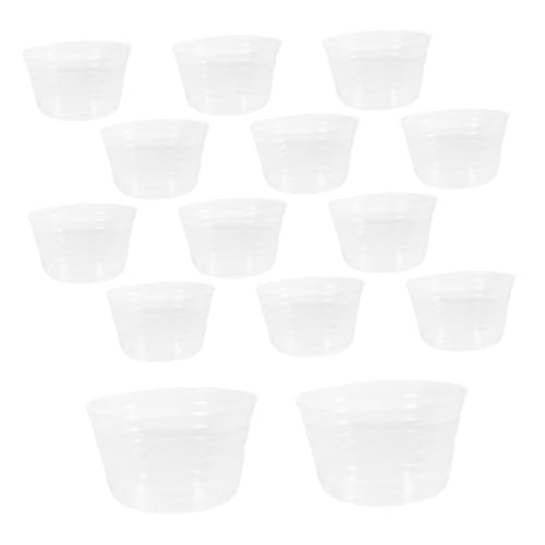 HEMOTON 30 Stück Pflanzschalen Untersetzer Klare Pflanzenschale Blumentopfschale Pflanzenwasserschale Untersetzer Für Topfpflanzen Pflanzenablaufschale Blumentopfschale Pflanzgefäß von HEMOTON
