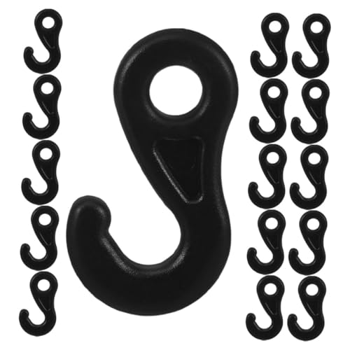 HEMOTON 30 Stück Teiliges Outdoor Zelt Haken Winddichte Zeltschnur Clips Vielseitige Seilverbinder und Leicht für Camping Wandern und Zeltsicherung von HEMOTON