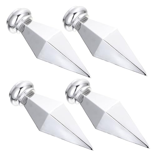 HEMOTON 4 Stück Aluminiumlegierung Flaggenkopf für Fahnenmast und Praktische Fahnenmastspitzen für Hotels und Outdoor Dekoration von HEMOTON