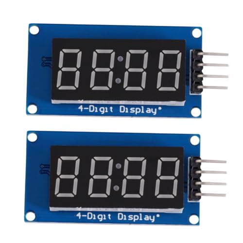HEMOTON 2sets Segment Display Modul 4 Rohr Uhr Display Einfach Installieren 2 2mm Schraube Löcher 2 Stücke * 2 HEMOTON 2sets Segment Display Modul 4 Rohr Uhr Display Einfach Installieren 2 2mm Schraube Löcher 2 Stücke * 2 von HEMOTON