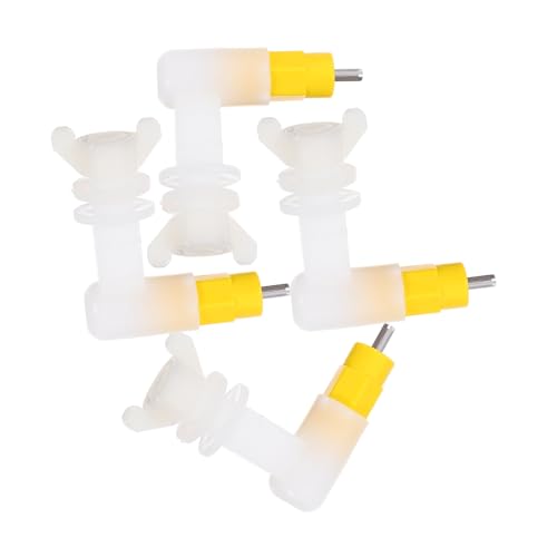 HEMOTON 4 Stück Automatischer Nippel Wasserspender für Kleintiere für Junge Hühner Wachteln und Kleine Vögel Zuverlässige Trinklösung für Geflügel und Haustiere von HEMOTON