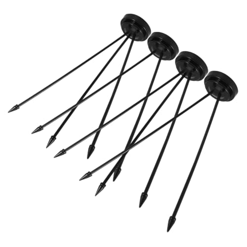 HEMOTON 4Stücke Mini Flaggenhalter Stabiler Fahnenständer für Schreibtisch und Tisch Eleganter Platzsparender Flaggenmast für Büro und Konferenzräume von HEMOTON