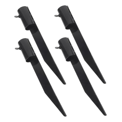 HEMOTON 4 Stück Gartenlampen Erdspieß Metall Ersatzstecker für Solarleuchten Wetterfest für Landschaftsbeleuchtung im Freien Schwarz HEMOTON 4 Stück Gartenlampen Erdspieß Metall Ersatzstecker für Solarleuchten Wetterfest für Landschaftsbeleuchtung im Freien Schwarz von HEMOTON