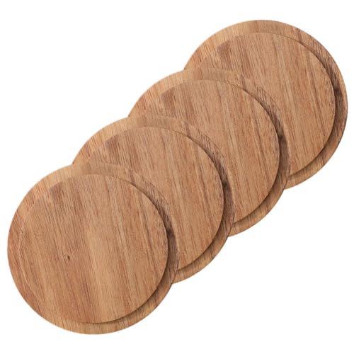 HEMOTON 4 Stück Tassendeckel Aus Holz Tassendeckel Kaffeebecherdeckel Holzdeckel Flaschendeckel Teeglas Tassendeckel Getränkebecherdeckel Für Becherglas Kaffeetassendeckel 9 Cm. 54 Zoll von HEMOTON