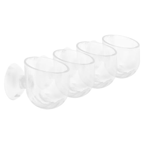 HEMOTON 4 Stück Teiliges Aquarium Pflanzenhalter mit Löchern für Wasserkreislauf Hängende Fischglas Pflanzgefäße für Wasserpflanzen Einfach zu Montieren Geeignet für Aquarien und Teiche von HEMOTON