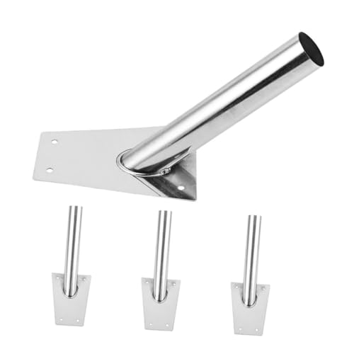 HEMOTON 4stücke Fahnenmasthalterung Aus Edelstahl Für Außenbereich Wandmontage Mit Halter Für Fahnenmast Widersteht Rauhen Bedingungen Platzsparend von HEMOTON