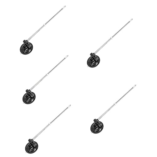 HEMOTON 5 Stück Saugheber Fahnenmast für Auto und Fahrzeug Saugnapf Flaggenhalter mit Haftung Robustes Material Geeignet für LKW Boote und Outdoor Flaggen Einfache Installation Langlebig von HEMOTON