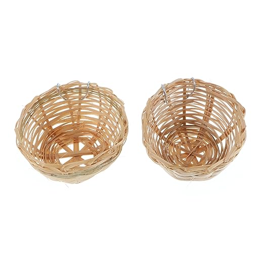 HEMOTON 5 Stück Teiliges Handgefertigtes Bambus Vogelnest mit Haken zum Aufhängen Natürlicher Langlebiger Vogelschutz Geeignet als Gemütliches Zuhause für Ziervögel und Papageien HEMOTON 5 Stück Teiliges Handgefertigtes Bambus Vogelnest mit Haken zum Aufhängen Natürlicher Langlebiger Vogelschutz Geeignet als Gemütliches Zuhause für Ziervögel und Papageien von HEMOTON