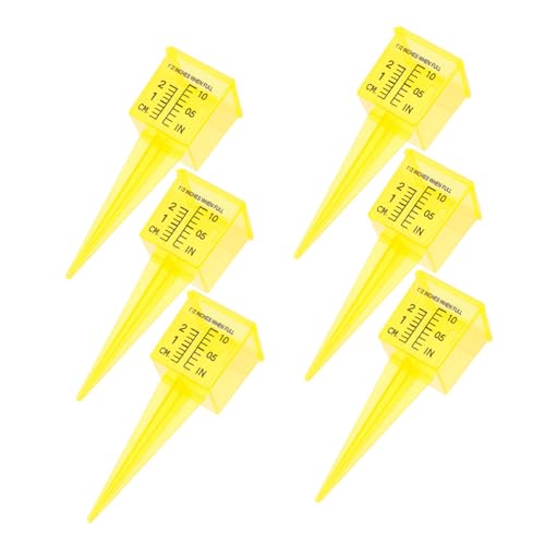 HEMOTON 6 Stück Regenmesser Transparent Präziser Regenmesser für Garten Grünfläche Terrasse Wetterfestes Messgerät zur Genauen Niederschlagsmessung im Außenbereich HEMOTON 6 Stück Regenmesser Transparent Präziser Regenmesser für Garten Grünfläche Terrasse Wetterfestes Messgerät zur Genauen Niederschlagsmessung im Außenbereich von HEMOTON