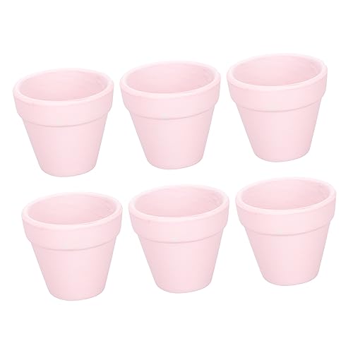 HEMOTON 6 Stück Saftiger Blumentopf Zimmerpflanze Blumentopf Pflanzentöpfe Innen Innenpflanzentöpfe Mini-hausblumentopf Winzige Sukkulententöpfe Miniatur Tontöpfe Mini-tontopf Keramik Rosa HEMOTON 6 Stück Saftiger Blumentopf Zimmerpflanze Blumentopf Pflanzentöpfe Innen Innenpflanzentöpfe Mini-hausblumentopf Winzige Sukkulententöpfe Miniatur Tontöpfe Mini-tontopf Keramik Rosa von HEMOTON