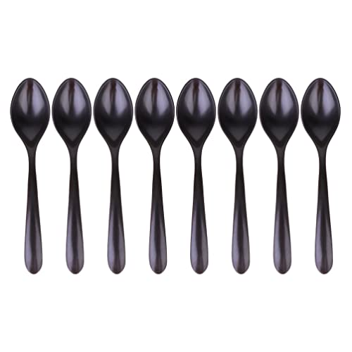 HEMOTON 8 Stück Melamin Suppenlöffel Hitzebeständig Servierlöffel Won Tonne Löffel Nudeln Suppe Löffel für Zuhause Küche Restaurant Schwarz HEMOTON 8 Stück Melamin Suppenlöffel Hitzebeständig Servierlöffel Won Tonne Löffel Nudeln Suppe Löffel für Zuhause Küche Restaurant Schwarz von HEMOTON
