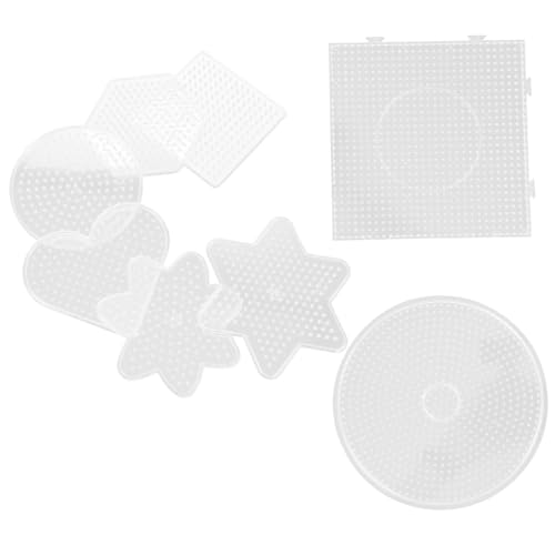 HEMOTON 8 Stück Teiliges Große Sicherungsperlen Stecktafeln aus Klarem Vielseitige Bügelperlen Schablonen mit Runden Quadratischen Sechseckigen und Sternformen für Kreative DIY HEMOTON 8 Stück Teiliges Große Sicherungsperlen Stecktafeln aus Klarem Vielseitige Bügelperlen Schablonen mit Runden Quadratischen Sechseckigen und Sternformen für Kreative DIY von HEMOTON