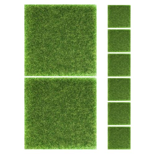 HEMOTON 8 Stück Teiliges Künstliches Gras für Bastelprojekte Miniaturgarten Zubehör Täuschend Echtes Moos Pflegeleicht und Realistische Gestaltung für Außenbereich und Dekoration HEMOTON 8 Stück Teiliges Künstliches Gras für Bastelprojekte Miniaturgarten Zubehör Täuschend Echtes Moos Pflegeleicht und Realistische Gestaltung für Außenbereich und Dekoration von HEMOTON