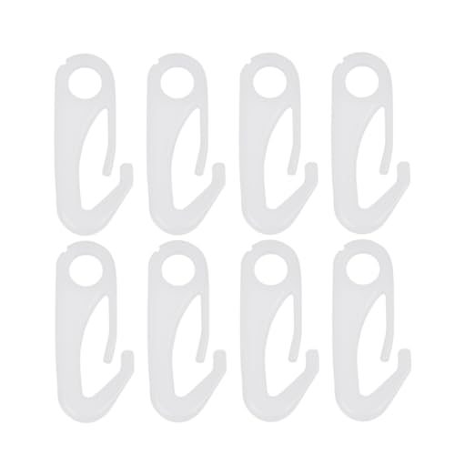 HEMOTON 8 Stück Teiliges Nylon Fahnenmast Schnapphaken Langlebige Wasserfeste Flag Pole Clips mit UV Schutz Geeignet für Standard Ösenfahnen und Halyards bis Wetterbeständige Befestigung von HEMOTON