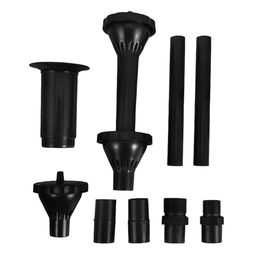 HEMOTON 9 Stück Pilzspray -Kopf Ersatz-Teichpumpenkopf Teichbrunnenkopf Fontänendüse kleine Springbrunnendüse Tülle Aquariumwasserpumpen Tauchbrunnenpumpe Pilzbrunnenpumpe Pumpdüse Schwarz von HEMOTON