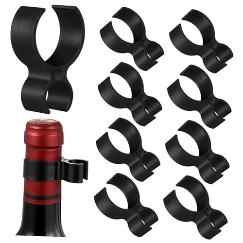 HEMOTON 9st Clips Für Weinflaschen Sektflaschen-clip Flaschenclip -wunderkerzenhalter-clip Flaschenhalter Flaschenservice-clips Champagnerflasche Plastik Kuchen Klemme von HEMOTON