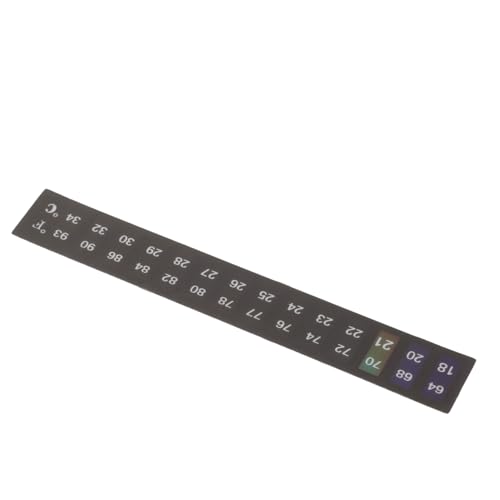 HEMOTON Aquarium Thermometer Aufkleber LCD Temperaturstreifen Selbstklebend für Fischbecken Nano aquarien Präzise Temperaturanzeige Einfach Anzubringen von HEMOTON
