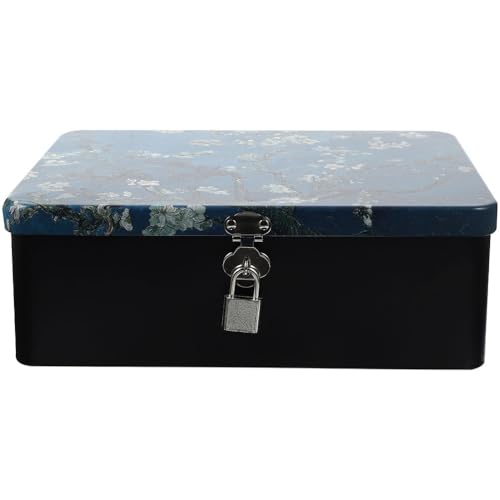 HEMOTON Aufbewahrungsbox Mit Schloss Für Den Schreibtisch Weißblech Mehrzweckbox Schreibtisch-organizer Für Schmuck Und Dinge HEMOTON Aufbewahrungsbox Mit Schloss Für Den Schreibtisch Weißblech Mehrzweckbox Schreibtisch-organizer Für Schmuck Und Dinge von HEMOTON