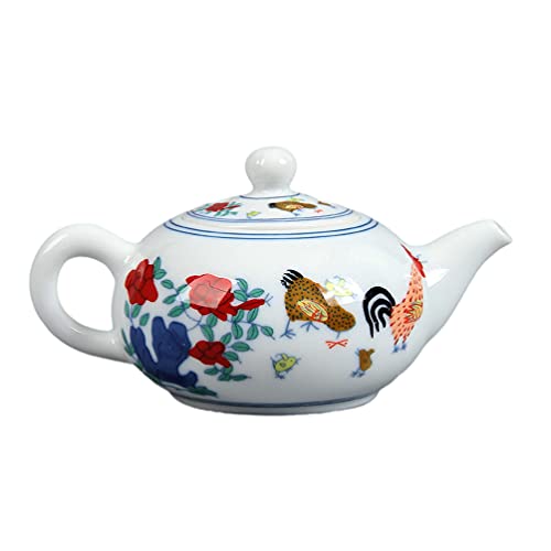 HEMOTON Chinesische Tee Topf Teakettle Teekanne Chinesischen Kleine Teekanne Retro Vintage Retro Muster Fu Teekanne Wasserkocher Wasser Kochendem Topf Keramik Teekanne von HEMOTON