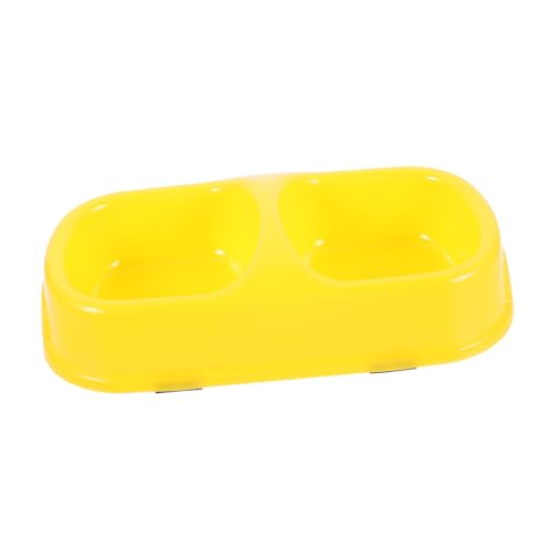 HEMOTON Doppelnapf Haustier Futternapf rutschfest Welpen Schüssel Tragbar Katzen Fressnapf Futterstation Mittelgroß Gelb HEMOTON Doppelnapf Haustier Futternapf rutschfest Welpen Schüssel Tragbar Katzen Fressnapf Futterstation Mittelgroß Gelb von HEMOTON