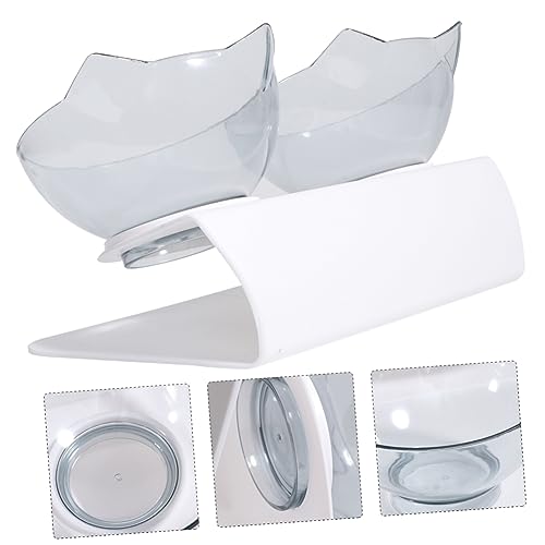 HEMOTON Doppelter Futternapf für Katzen und Hunde Rutschfester Futter und Wassernapf aus Sicherem Kunststoff und Leicht zu Reinigen für Zuhause und Unterwegs HEMOTON Doppelter Futternapf für Katzen und Hunde Rutschfester Futter und Wassernapf aus Sicherem Kunststoff und Leicht zu Reinigen für Zuhause und Unterwegs von HEMOTON