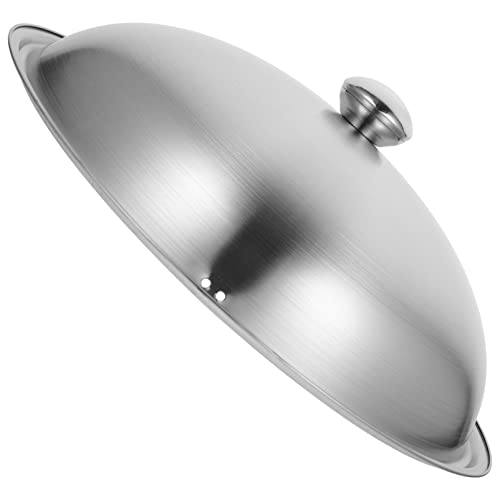 HEMOTON Edelstahl Topfdeckel Universal Pfannen Deckel Deckel 36Cm Kochtopf Bratpfanne Deckel Ersatz Bratpfanne Deckel Wok Kochgeschirr Deckel Silber HEMOTON Edelstahl Topfdeckel Universal Pfannen Deckel Deckel 36Cm Kochtopf Bratpfanne Deckel Ersatz Bratpfanne Deckel Wok Kochgeschirr Deckel Silber von HEMOTON