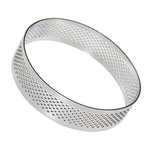 Edelstahl Tortenring Form Perforierte Muffin Kuchen Mousse Ring Runde Dessert Ring Gebäck Ring Kekse Kuchenform DIY Backwerkzeuge für Kuchen Gebäck Keks 7Cm von HEMOTON