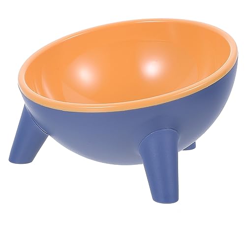 HEMOTON Erhöhter Katzenfutternapf mit Rutschfester Basis Geneigter Stabiler Doppelnapf für Katzen und Hunde für Komfortables Fressen und Trinken aus Langlebigem Leicht zu Reinigen von HEMOTON