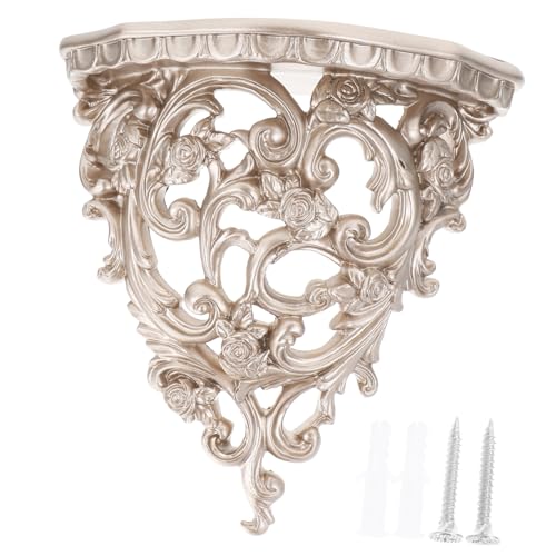 HEMOTON Europäisches Wandregal im Vintage Stil Hohl Geschnitzt Goldfarben Dekoratives Blumenhalter Wanddeko Wandmontiert Robustes Harz für Wohnzimmer Balkon und Garten Geeignet HEMOTON Europäisches Wandregal im Vintage Stil Hohl Geschnitzt Goldfarben Dekoratives Blumenhalter Wanddeko Wandmontiert Robustes Harz für Wohnzimmer Balkon und Garten Geeignet von HEMOTON