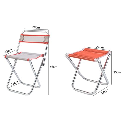 HEMOTON Faltbarer Campinghocker Ultraleichter Klappstuhl mit Mesh für Angeln Reisen und Outdoor Aktivitäten Zubehör Zufälliger für Optimale von HEMOTON