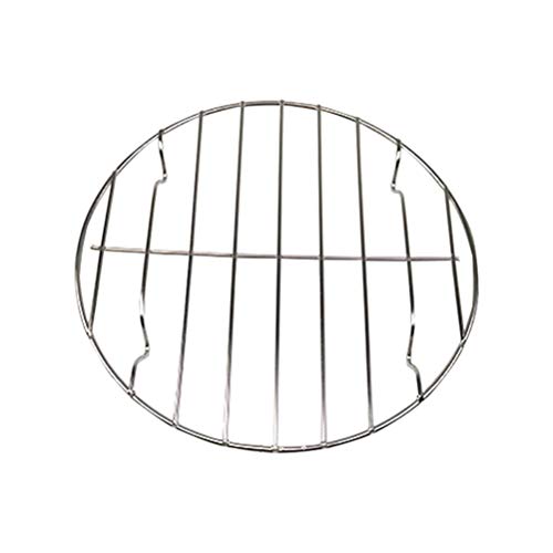 HEMOTON Fleischnetz Grillrost Backrost Backrost Edelstahl Grill BBQ Rack Runde Netz Mesh Auskühlen Abkühlgitter Kuchengitter für Fleisch Fisch Gemüse zum Braten Kuchen Räuchern Grillen von HEMOTON