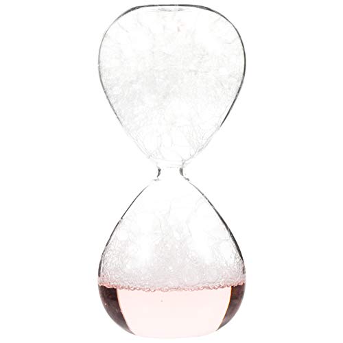 Hemoton Eieruhr 5 Minuten Flüssigkeit Motion Bubbler Timer Blase Action Flüssigkeit Timer für Sensorischen Zappeln Spielzeug Hause Tisch Dekoration Rosa Sanduhr von HEMOTON