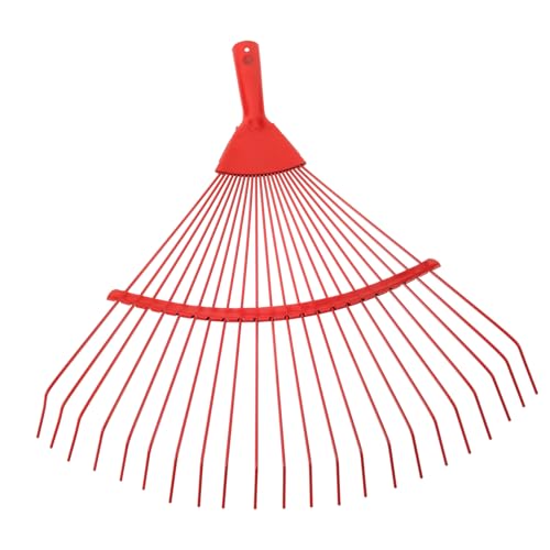 HEMOTON Gartenrechen Hochwertigem Ergonomisches Gartenwerkzeug zur Bodenlockerung und Laubentfernung Zähne Langlebig und Verschleißfest für Müheloses Arbeiten im Garten von HEMOTON