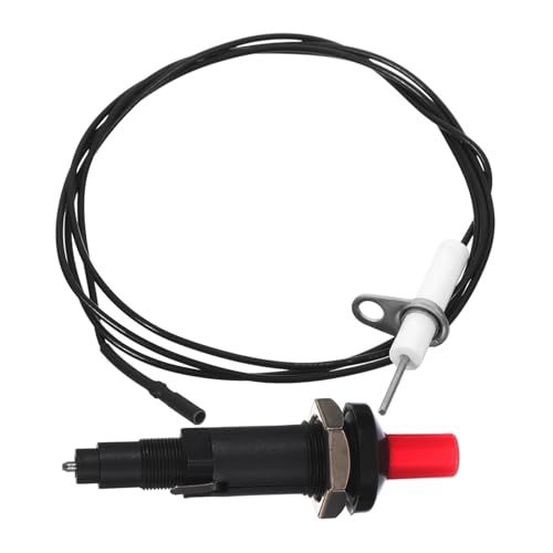 HEMOTON Grillzünderset mit Langem Zündstab Langlebiger Abs Metall Konstruktion Kompatibel mit Gasgrill Gasherd und Outdoor Grill Einfache Installation Passend für Natürliche Gas und von HEMOTON