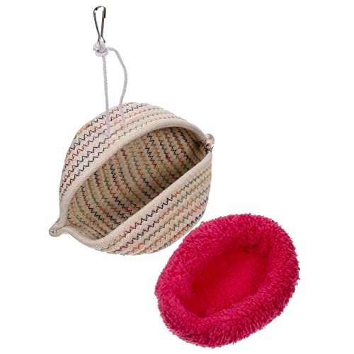 HEMOTON Hamster Hängematte für Kleintiere Schlafnest mit Abnehmbarem Matratze und Metallhaken für Meerschweinchen und Hamster Kuschelig und Atmungsaktiv Zufälligen Farben HEMOTON Hamster Hängematte für Kleintiere Schlafnest mit Abnehmbarem Matratze und Metallhaken für Meerschweinchen und Hamster Kuschelig und Atmungsaktiv Zufälligen Farben von HEMOTON