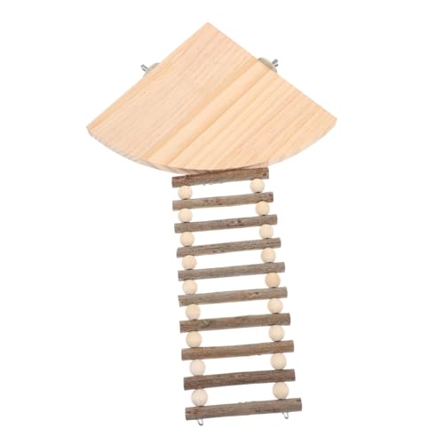 HEMOTON Hamster Kletterplattform mit Leiter Holzspielzeug für Kleintiere für Hamster Zwerghamster Ratten und Kleine Haustiere Einfach zu Reinigen Fördert Bewegung und Spielspaß HEMOTON Hamster Kletterplattform mit Leiter Holzspielzeug für Kleintiere für Hamster Zwerghamster Ratten und Kleine Haustiere Einfach zu Reinigen Fördert Bewegung und Spielspaß von HEMOTON