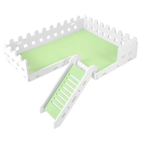 HEMOTON Hamster Plattform aus Robustem mit Leiter Stabile Spiel und Ruhefläche für Kleine Haustiere Vielseitiges Zubehör für Hamster und Meerschweinchenkäfig Pflegeleicht und Dekorativ von HEMOTON