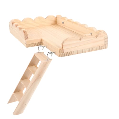 HEMOTON Hamster Spielplattform mit Leiter Kletterspielzeug für Kleintiere für Hamster Zwerghamster und Kleine Haustiere Fördert Bewegung und Spielspaß HEMOTON Hamster Spielplattform mit Leiter Kletterspielzeug für Kleintiere für Hamster Zwerghamster und Kleine Haustiere Fördert Bewegung und Spielspaß von HEMOTON